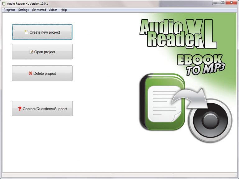 Text to speech software with natural voices Audio Reader XL
